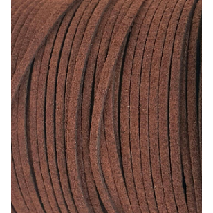 Suede Imitatie 3mm D.Bruin
